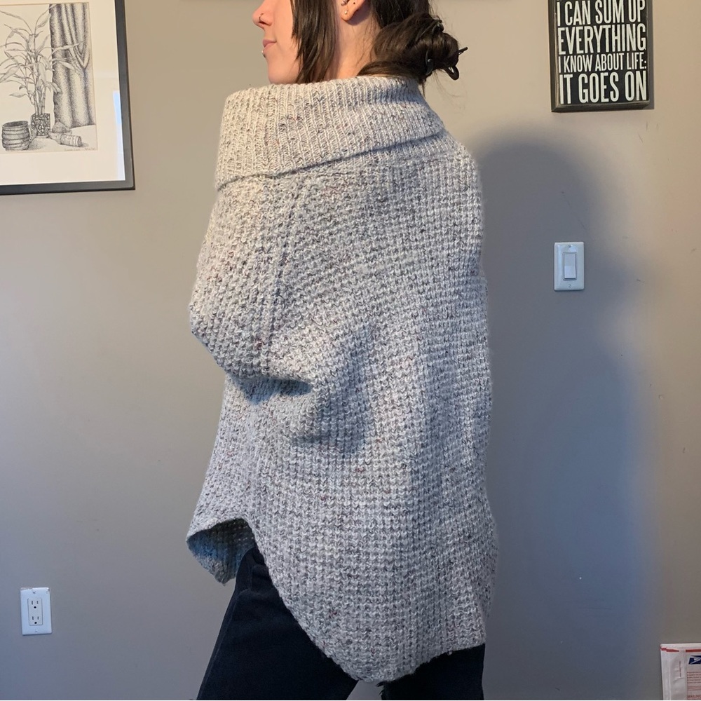 Free People Dylan Tweedy Turtleneck Pullover Size Small - Picture 1 of 6